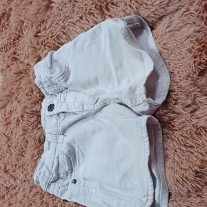 Light pink denim shorts